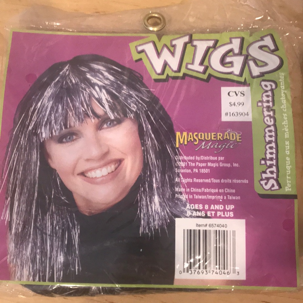 🎉 5 for $10 🎉 Masquerade Magic Shimmering Black Wig
